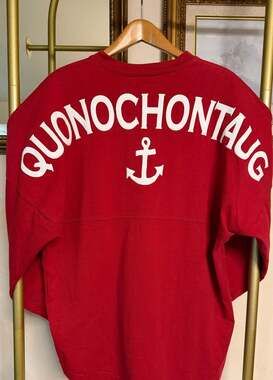 Vintage Quonochontaug Rhode Island Sweatshirt Nautical USA Made Medium